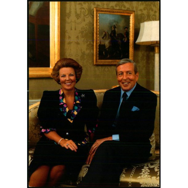 Dronning Beatrix - Prins Claus - Holland -  spanjersberg 120 - Ubrugt