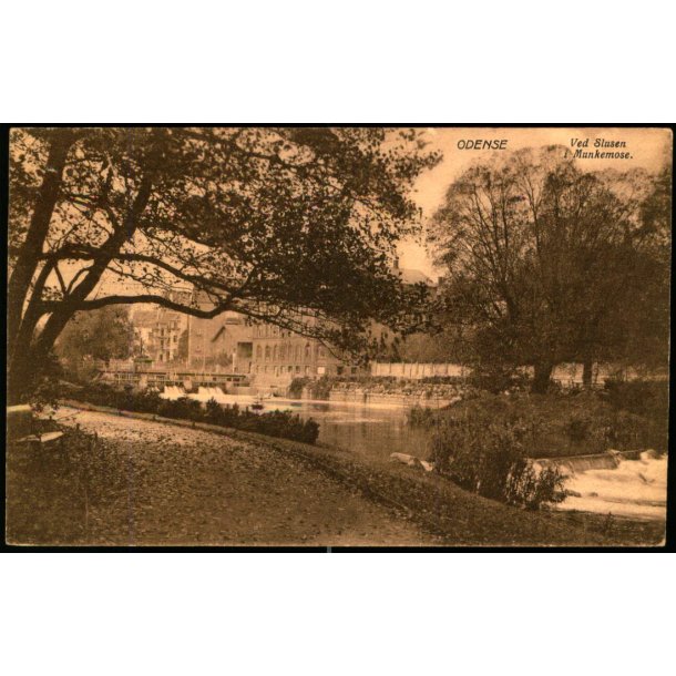 Odense - Ved Slusen i Munkemose - Hjalmar Grupes Bogh. u/n - Brugt