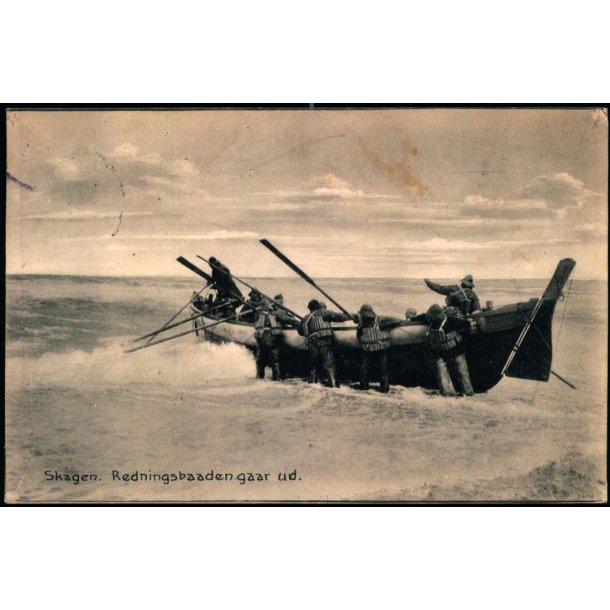 Skagen - Redningsbaaden gaar ud -  Knudstrup 36001 - Brugt
