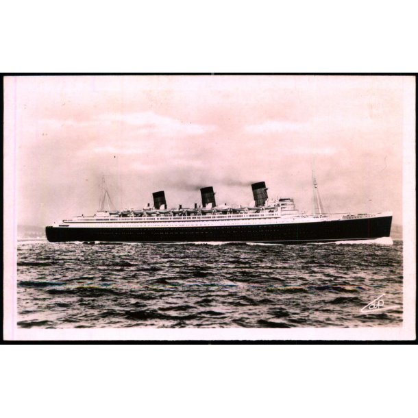 "QueenMary" - Cunard-White Star Line - Fotokort CAP 101 - Ubrugt