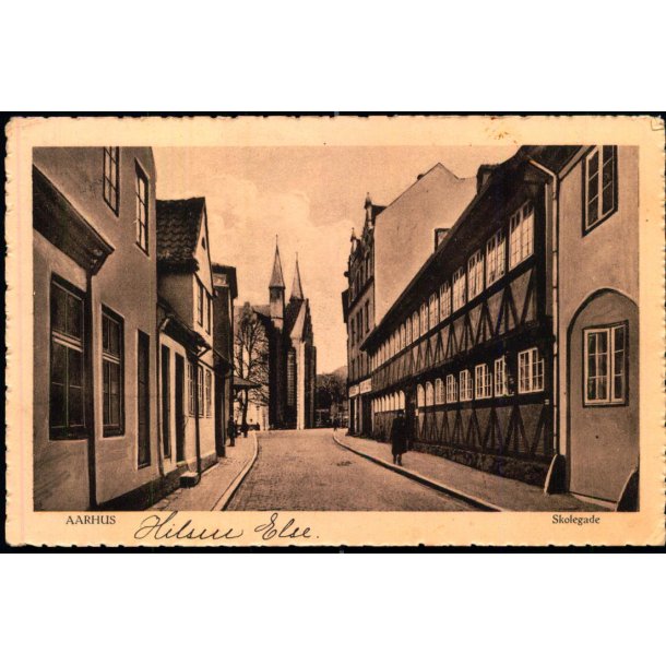 Aarhus - Skolegade - J.J.N. 121199 - Brugt
