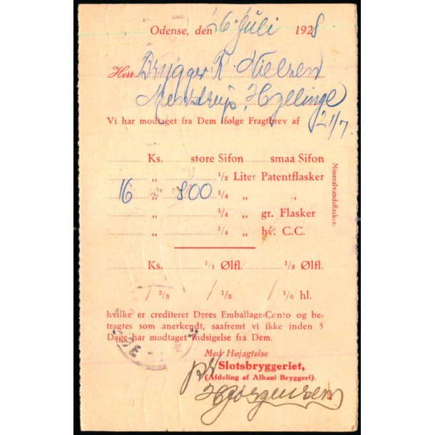 Slotsbryggeriet - Odense  - u/n - Brugt