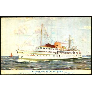 M.V. Royal Soverign - Salmon 15 - Ubrugt - Svagt hjrne !