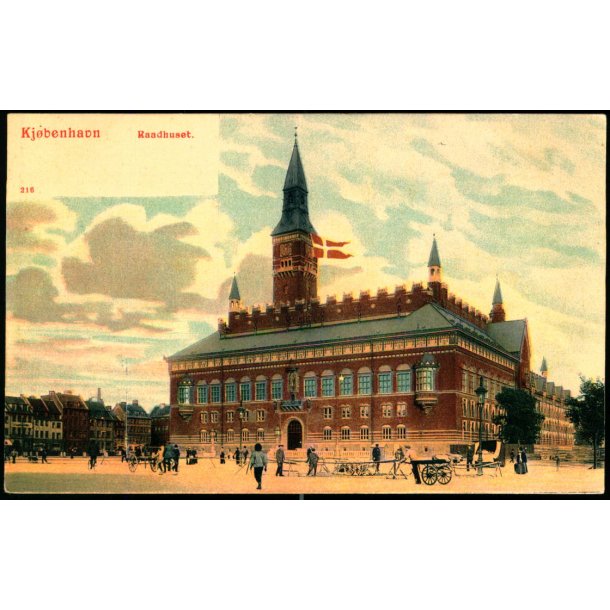 Kjbenhavn - Raadhuset - Warbergs Kunst-Forlag 216