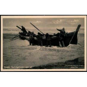 Skagen - Redningsbaaden gaar ud -  Einer Nielsens Bogh. Fotokort 2346 - Ubrugt