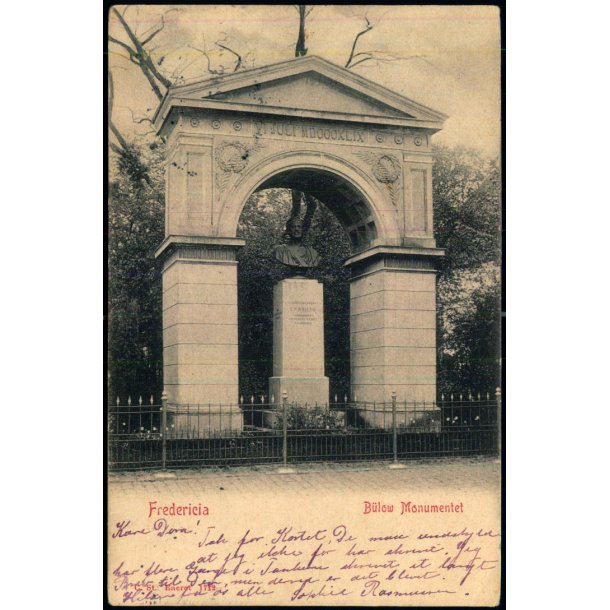 Fredericia - B�lows Monument - C. St. 1712 - Brugt