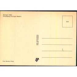 Dronning Beatrix - Prins Claus  -  Spanjersberg 822 - Ubrugt