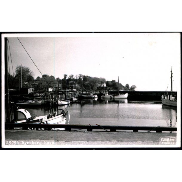Dyreborg Havn - Fotokort Stjerne Foto 25754 - Ubrugt
