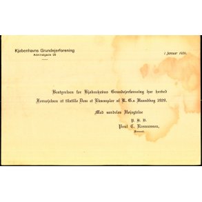 Kj�benhavns Grundejerforening - 1929