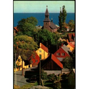 Bornholm - Udsigt over Gudhjem - Rudolf Olsen 797 - Ubrugt