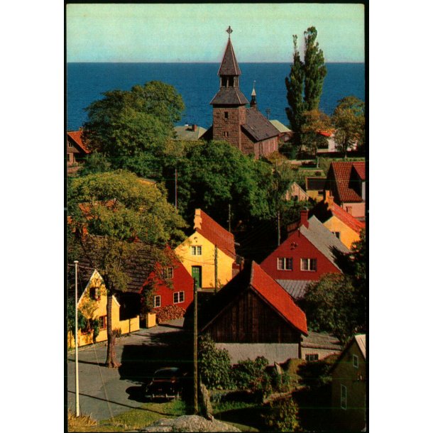 Bornholm - Udsigt over Gudhjem - Rudolf Olsen 797 - Ubrugt