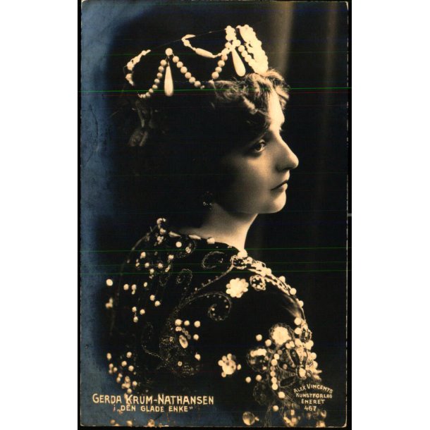 Gerda Krum-Nathansen i Den glade Enke  - Alex Vincent 467 - Brugt