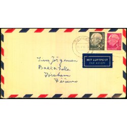 Luftpost Brev fra Tyskland til Frerne - 11 - 9 - 56