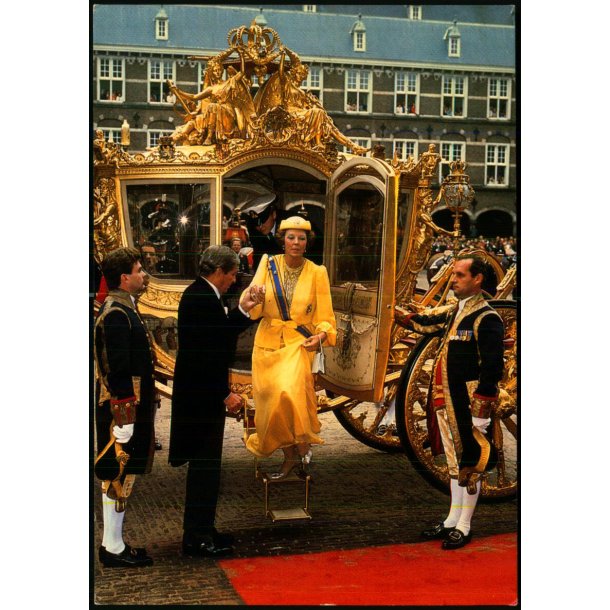 Dronning Beatrix - Prinsjesdag - Holland - spanjersberg 872 - Ubrugt