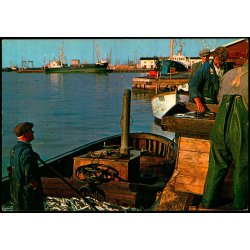 Skagen -  Havneparti  - Gr�sb�lls  7023 - Ubrugt