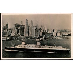 Lloyd - Experssdampfer vor New York - Fotokort u/n - Brugt - 