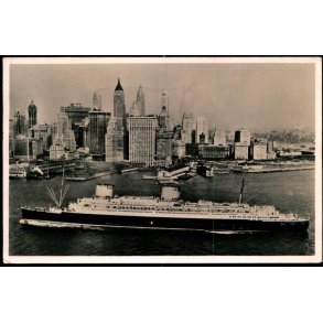 Lloyd - Experssdampfer vor New York - Fotokort u/n - Brugt - 