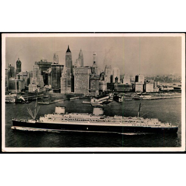 Lloyd - Experssdampfer vor New York - Fotokort u/n - Brugt - 