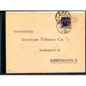 Efterporto - Brev fra Ribe 10 - 1 - 36 til Kbenhavn  - Efterporto 15 re.