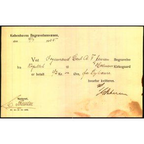 K�benhavns Begravelsesv�sen - Carl A.F.Jensen - 1935