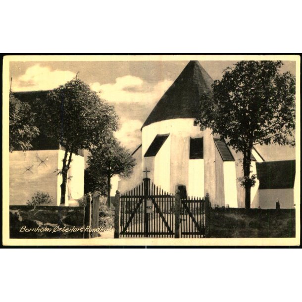Bornholm - sterlars Rundkirke - Colbergs Bogh. 1195 - Ubrugt