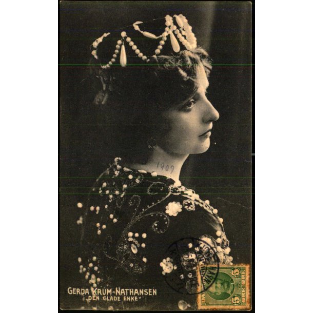 Gerda Krum-Nathansen i Den glade Enke  - Alex Vincent 1354 - Brugt