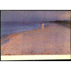 Kryer - Sommeraften p Skagens Snderstrand - Dobbeltkort Hirschsprungske Samling u/n - Ubrugt