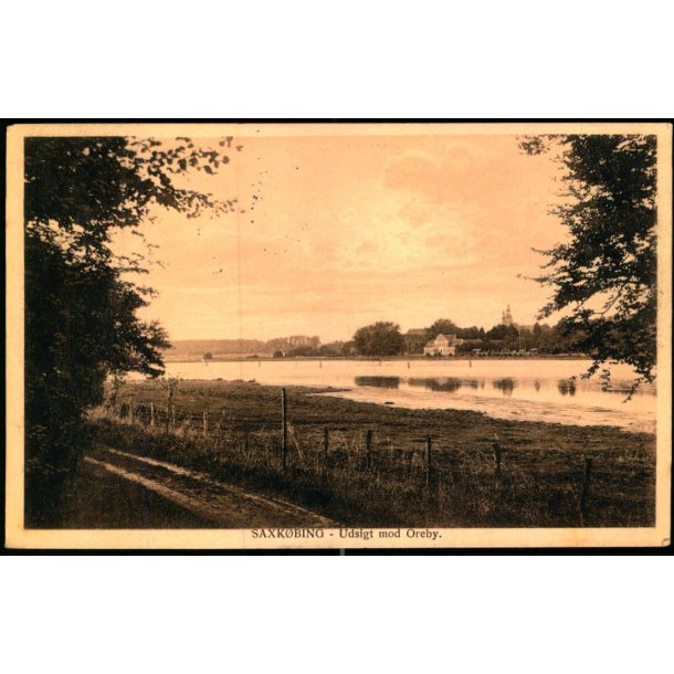 Saxk�bing - Udsigt mod Oreby - Stender 33374 - Brugt