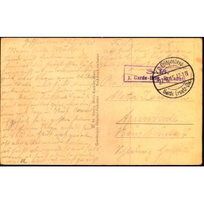 Feldpost - K.D. Feldpost  2 - 8  -15 - Til Apenrade - Billedside : Gehlt La Grizire bei Thiaucourt