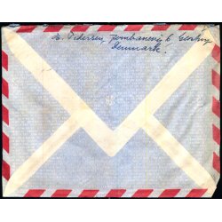 Luftpost Brev fra Danmark til Danish Nato Trainee - Canada - 22 - 7 - 59 - Med indhold.