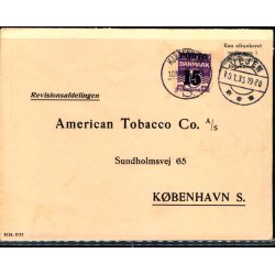 Efterporto - Brev fra Vejen 10 - 1 - 36 til Kbenhavn  - Efterporto 15 re.