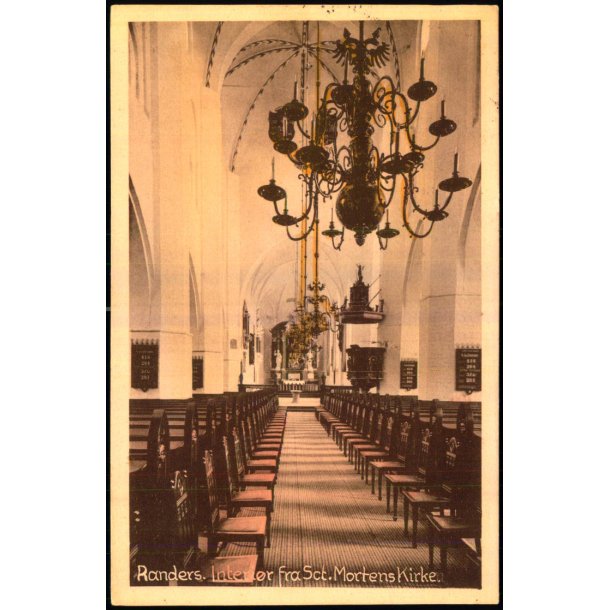 Randers - Interi�r fra Sct. Mortens Kirke - Stender R. 156 - Brugt