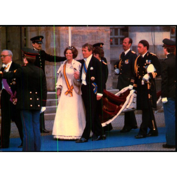 Dronning Beatrix - Prins Claus under Baldakinen  -  Spanjersberg 818 - Ubrugt
