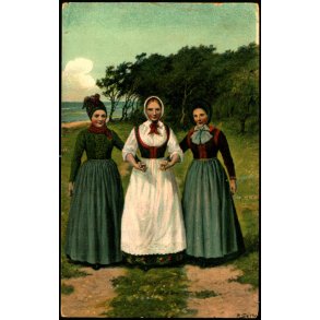 Piger i Folkedragter - Stender 16101 - Brugt