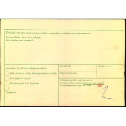 Adressekort fra Hjbjerg - Vrdipakke + Expres - Efterporto Franko mangler 9,00 - 3 - 11 - 80 - 