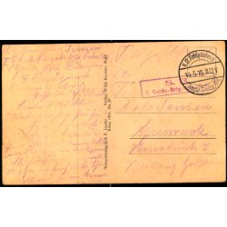 Feldpost - K.D. Feldpostxped.   14 -5 -15 - Til Apenrade - Billedside :  Schlachtfeld von Buzy