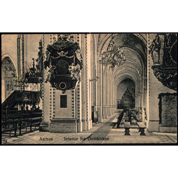 Aarhus - Interi�r fra  Domkirken - Wm. Rohweder u/n - Brugt