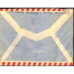 Luftpost Brev fra Danmark til Danish Nato Trainee - Canada - 7 - 9 - 58 - Med indhold.