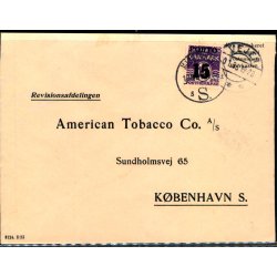 Efterporto - Brev fra Vejen 10 - 1 - 36 til Kbenhavn  - Efterporto 15 re.