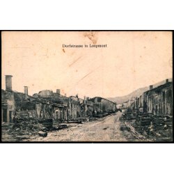 Feldpost - K.D. Feldpostxped.   25 -5 -15 - Til Apenrade - Billedside :  Dorfstrasse in Loupmont