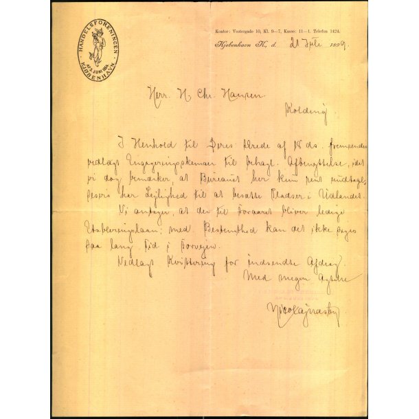 Handelsforeningen af. 5Juni 1864 - K�benhavn K - 1899