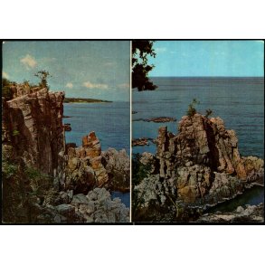 Bornholm - Helligdomsklipperne og Libertsklippen - R - Colbergs Bogh. 8420 - Ubrugt