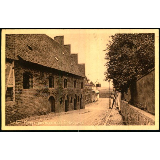 Nstved - Kompagnistrde med Gildeshuset - Stender N. 141 - Ubrugt