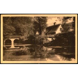 Broen ved Arres�dal - A. Jensens Bogh. 7034 - Ubrugt