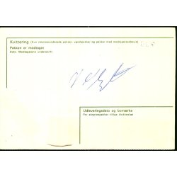 Adressekort med Postopkrvning fra Nstved til Grnland   - 3x5 - 2x25 kr Rigsvben - Efterporto