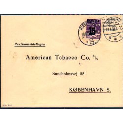 Efterporto - Brev fra Brrup 10 - 1 - 36 til Kbenhavn  - Efterporto 15 re.