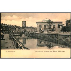 K�benhavn - Thorvaldsens Museum og Nikolai Kirketaarn - Ed.F. Ph. &amp; Co 3047