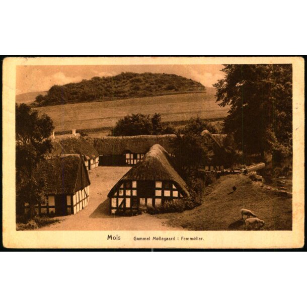 Mols - Gammel M�llegaard i Femm�lle - R.F. 39 - Brugt - Runde hj�rner !