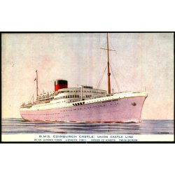 R.M.S. Edinburgh Castle - Union Castle Line - Salmon 5184 - Ubrugt