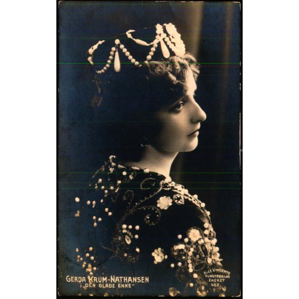 Gerda Krum-Nathansen i Den glade Enke  - Alex Vincent 467 - Brugt